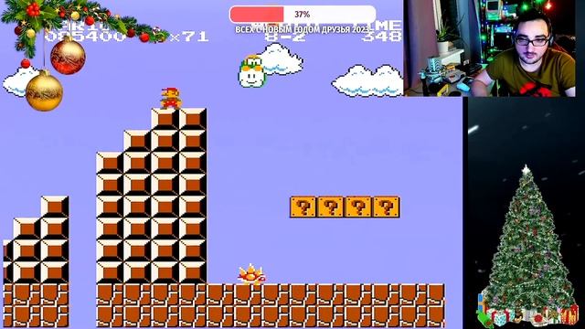 Олег Керман - Один Дома на НГ или 30 минут смешных моментов ( ретро стрим Mario Bros Черный плащ ) смотреть онлайн