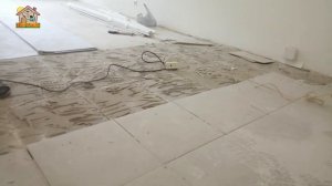 Демонтаж плитки керамогранита. Удаление плиточного клея. DIY & DACHA Серия 224