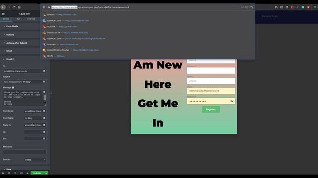 WordPress login and registration tutorial: Elementor login form. смотреть онлайн