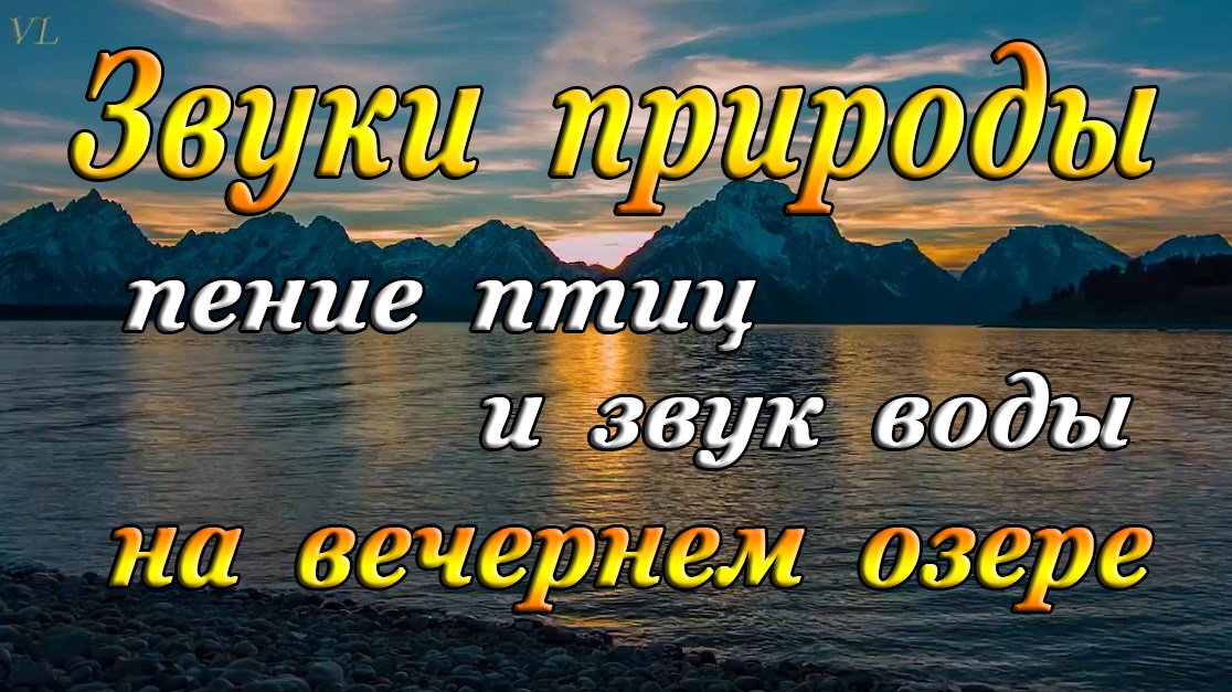 Звуки природы,пение птиц и звук воды на вечернем озере. смотреть онлайн