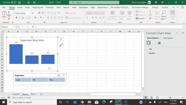 Cross Filter Functionality in Excel Chart смотреть онлайн