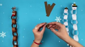 Новогодняя гирлянда легко и просто - детям понравится! Новогодняя поделка!