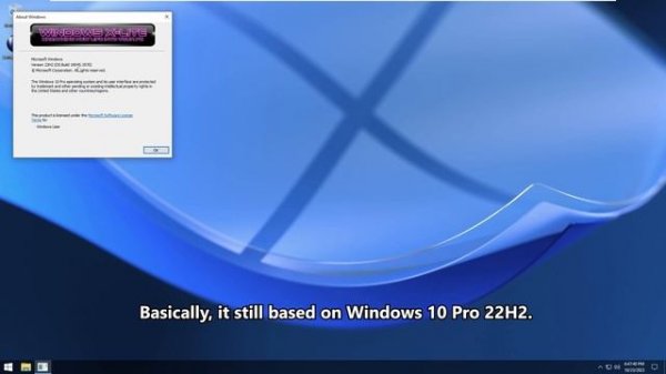 Windows X Lite Optimum 10 Pro 22H2 by FB Conan | Install & review