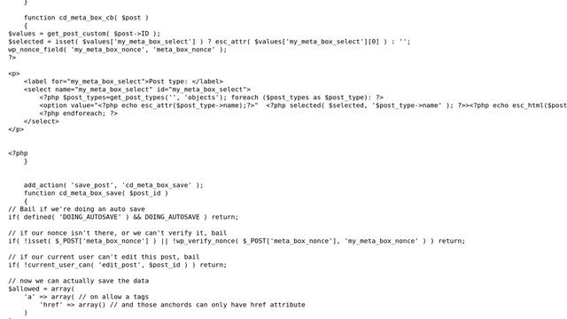 Wordpress: Meta Box Value not saving / populating? смотреть онлайн