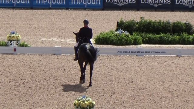 Carl Hester and Hawtins Delicato for GRB. World Equestrian Games 2018. Tryon, NC, USA. смотреть онлайн