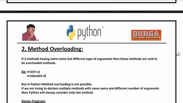 Python's Object Oriented Programming (OOPs) | 3 | notes by Durgasoft | #durgasoft #Polymorphism смотреть онлайн
