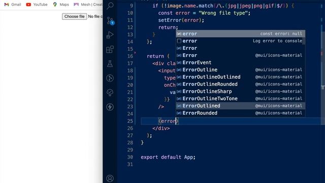 React Image Validation || Check Type and Size of Image смотреть онлайн