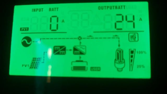Обход перегрузки АКБ. Тройное смешивание источников энергии солнце + сеть + АКБ #гибридная_сес смотреть онлайн