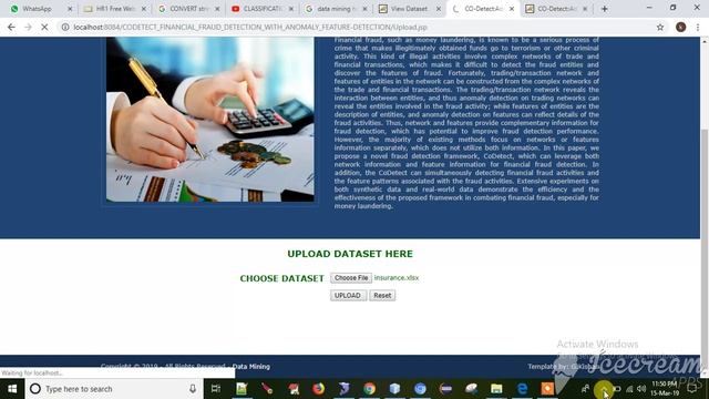 CO DETECTFINANCIAL FRAUD DETECTION WITH ANOMALY FEATURE DETECTION USING DATASET JAVA PROJECT смотреть онлайн