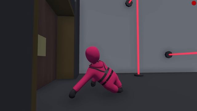 КВАДРАТ И КУКЛА БЕГУТ С ТЮРЬМЫ ИГРА КАЛЬМАРА HUMAN FALL FLAT пластилиновые Квадрат Володя и Кукла