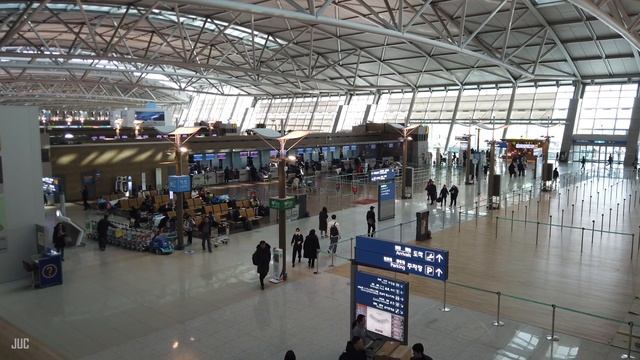 [4K] Incheon International Airport Landscape -1 Hour Fixed Angle Video, ASMR Airport Ambience Sound