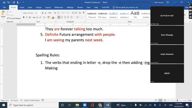 Present continuous-[Online Class] смотреть онлайн