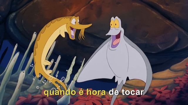 Aqui no mar | com letra | A Pequena Sereia смотреть онлайн
