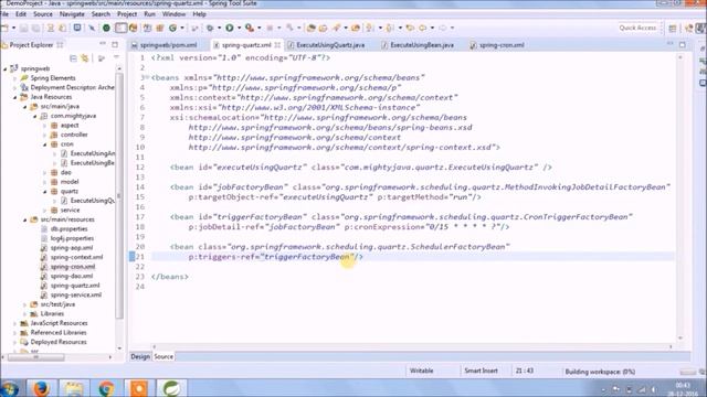 16 - How to integrate Quartz Job Scheduler? | #Quartz | #Cron | #SpringMVC | #QuartzScheduler смотреть онлайн