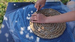 Коврик из джута своими руками.