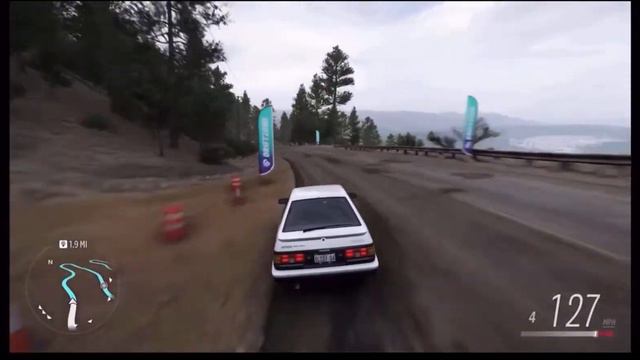 (forza horizon 5) initiaI D AE86 Mountain run My fastest run смотреть онлайн