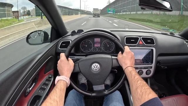 2007 Volkswagen EOS Coupe Cabrio [2.0 TDI DPF 140HP] |0-100| POV Test Drive #33 смотреть онлайн