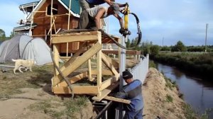 Шпунт ПВХ - погружение компанией СК ООО «Берегоукрепление-ПВХ»