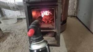 Самодельная ракетная печь для отопления пеллетами