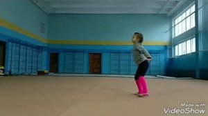 Тренировка по художественной гимнастике в 5 лет.#Полинагимнастка5