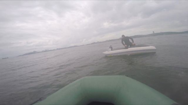Ролик с перевёртышем без моей начальной лирики. Лодка Solar и мотор Mikatsu. смотреть онлайн