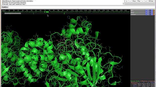 How to fix residues around a specific residue using PyMOL смотреть онлайн