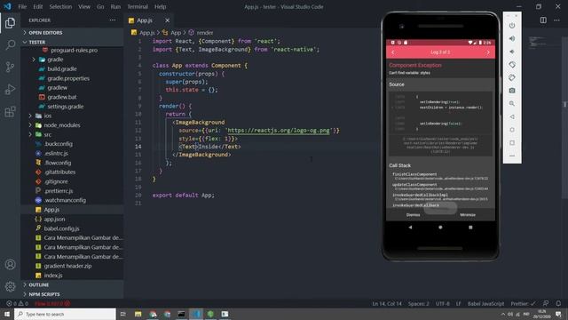 Tutorial Cara Membuat Background Gambar dengan React Native смотреть онлайн