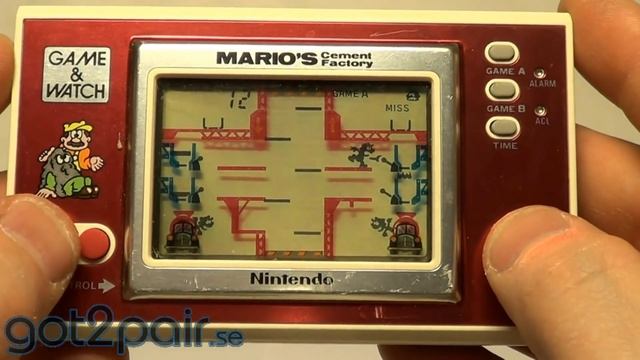 MARIOS CEMENT FACTORY ML-102 - Nintendo Game & Watch смотреть онлайн