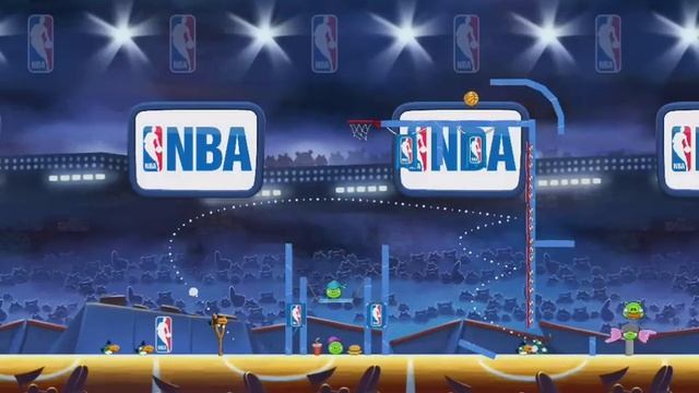 Angry Birds Seasons Ham Dunk Golden Egg #54 Walkthrough смотреть онлайн