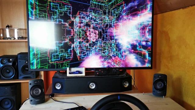 Logitech z906 Soundtest #? | with custom center speaker смотреть онлайн