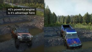 Snowrunner Hummer H2 vs Chevy CK1500 Stepside