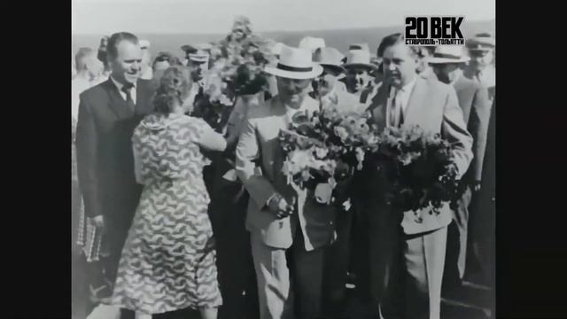 Приезд Н.С. Хрущёва на станцию 