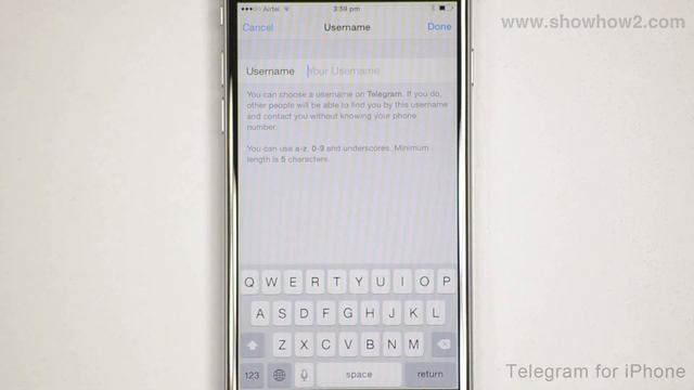 Telegram iOS App - How To Add A Username смотреть онлайн