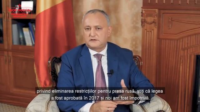 Игорь Додон - У нас есть возможность убедить депутатов принять «Закон о функционировании языков» смотреть онлайн