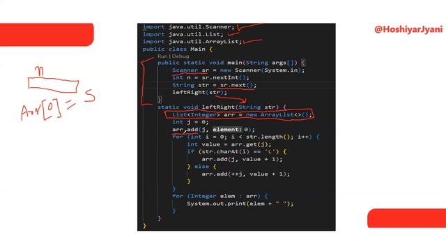 Left Right Insertion with ArrayList in Java || Collection Framework DSA (RLLRL) - Hoshiyar Jyani смотреть онлайн