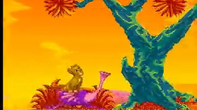Lion King SNES : Walkthrough, Lvl 2, "Can't wait to be king / Roar at monkeys" HARD difficulty. смотреть онлайн