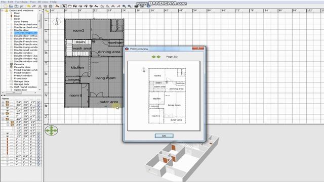 How to print or make PDF of map in sweet home 3d or sh3d смотреть онлайн