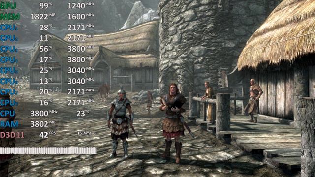 AMD Ryzen 5 2400G Vega 11 Test - The Elder Scrolls V: Skyrim SE - Gameplay Benchmark Test смотреть онлайн