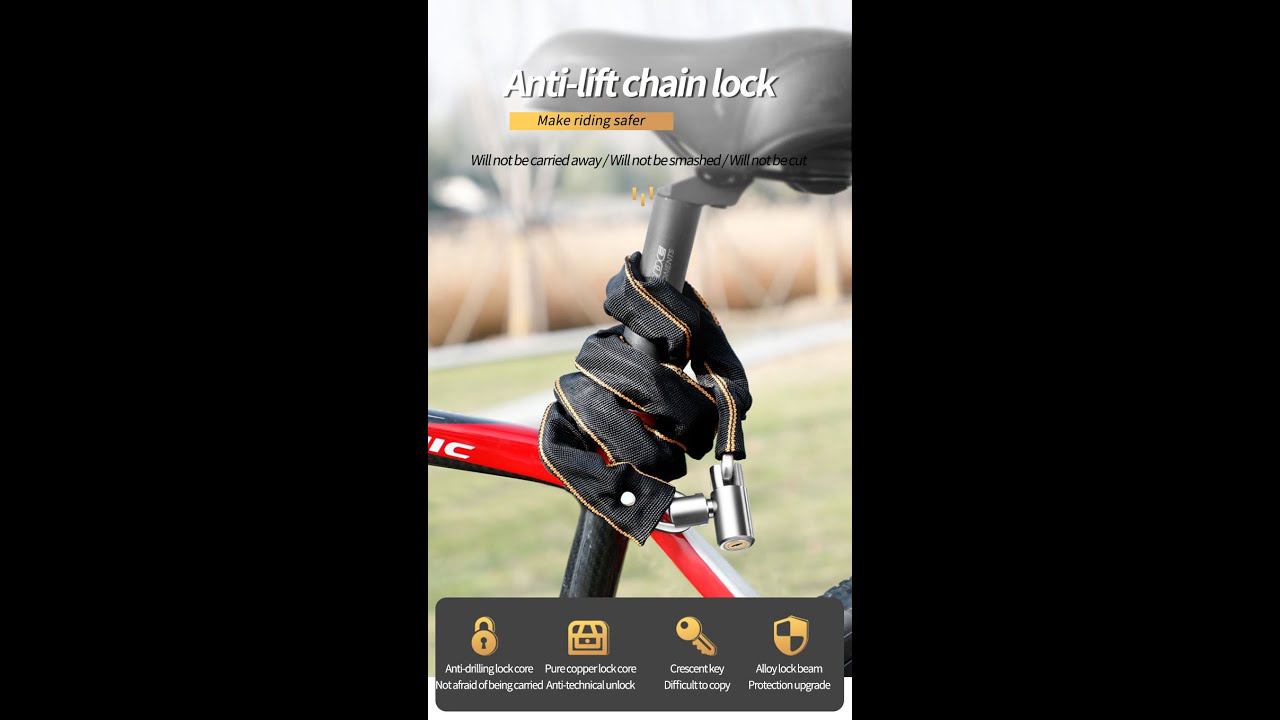 Велосипедный Замок Xunting, защита от кражи, уличный замок #shorts смотреть онлайн