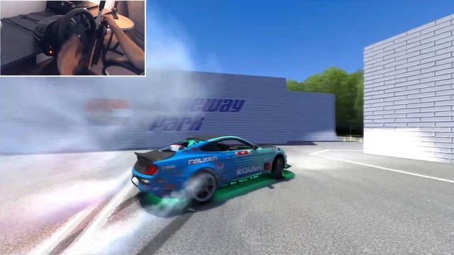 Drifting Justin Pawlak's Mustang @ Formula Drift New Jersey! | Assetto Corsa VR [Steering Wheel] смотреть онлайн
