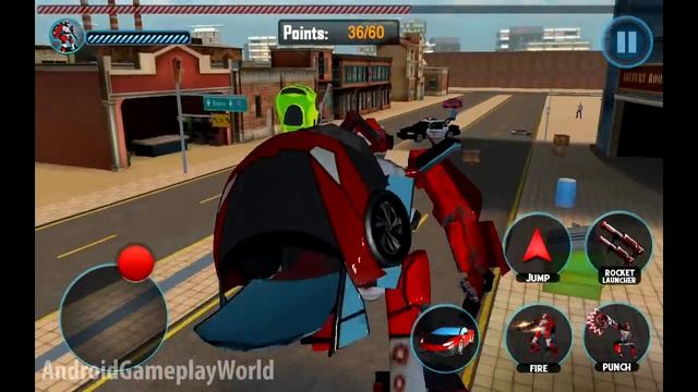 Futuristic Car Robot Rampage Android Gameplay смотреть онлайн