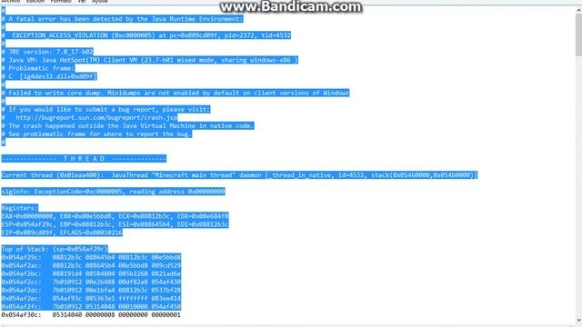 ERROR DE MINECRAFT/ fatal error смотреть онлайн