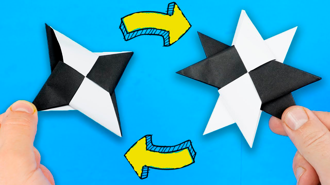 Сюрикен с секретом! Как сделать сюрикен из бумаги Оригами на поделки самоделки смотреть онлайн