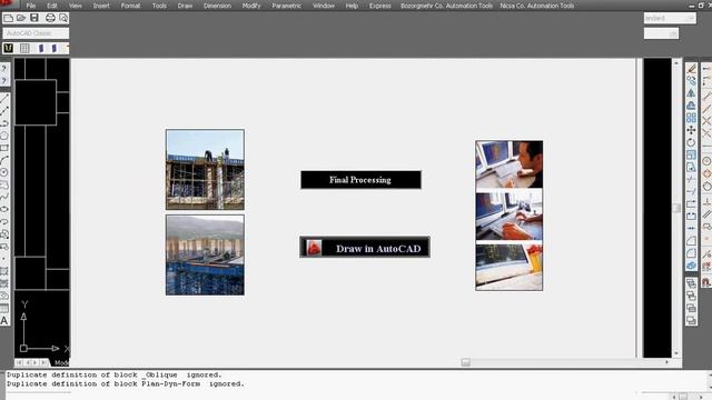 Example of automatic drawing in AutoCAD by VBA (Slab) смотреть онлайн