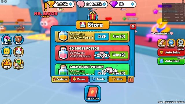 ПРОКАЧАЛ СВОЙ МОЗГ ЧИТЕРСКИМ СПОСОБОМ В IQ WARS SIMULATOR РОБЛОКС! смотреть онлайн