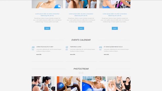 Fitness Responsive Website Template - 49270 смотреть онлайн