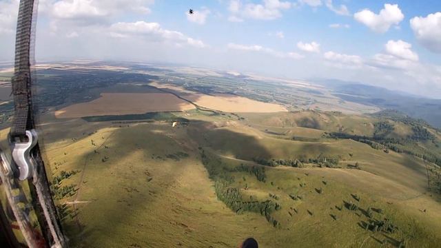 Параплан. Боевая погода, полёт в термодинамике в сильный ветер. смотреть онлайн