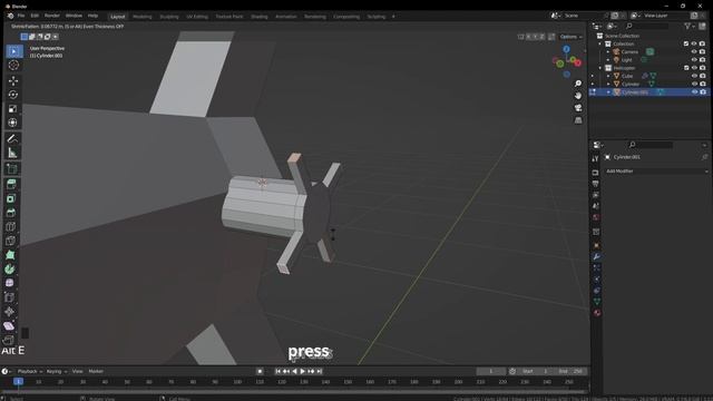 Low Poly Helicopter blender 3.3 | Basic Modeling Tutorial for beginners смотреть онлайн
