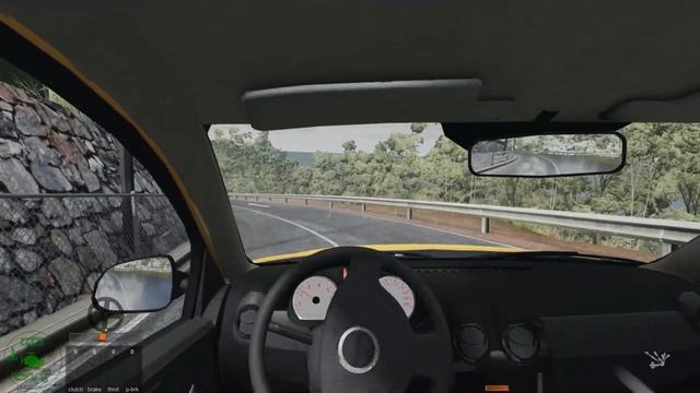 Dacia Duster Car Driving on wet Roads - BeamNg Drive - Car Games Pc Gameplay [Logitech g29] смотреть онлайн