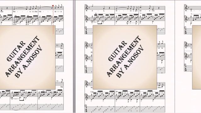 Ave Maria (J.S.Bach-Ch.Gounod) Sheet Music for Vocals and Guitar смотреть онлайн